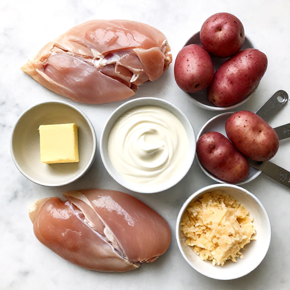 Ingredients for Garlic Parmesan Chicken and Potatoes