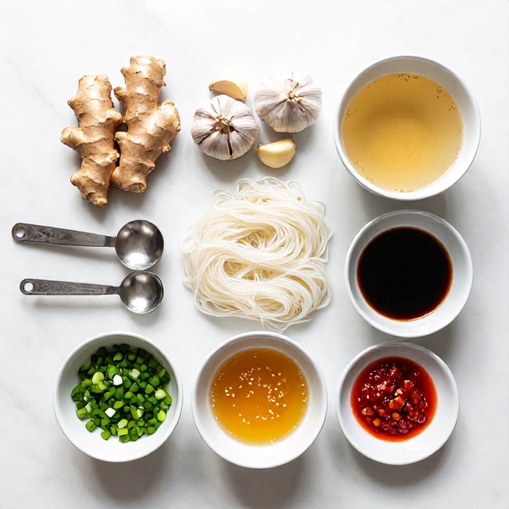 Ginger Garlic Broth Ingredients
