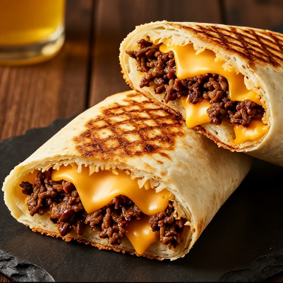 Easy Grilled Cheese Burrito