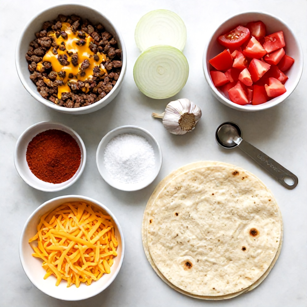 Grilled Cheese Burrito Ingredients