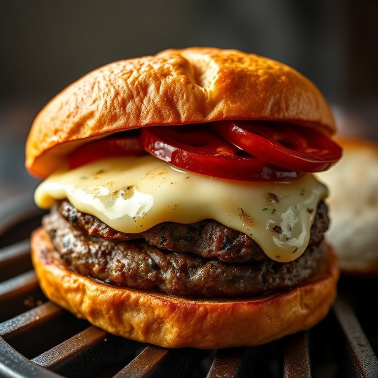 Easy Grilled Pizza Burgers