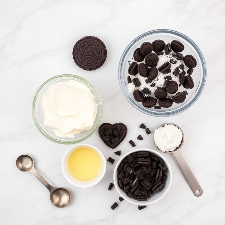 Ingredients for Easy Heart Oreo Balls for Valentine’s