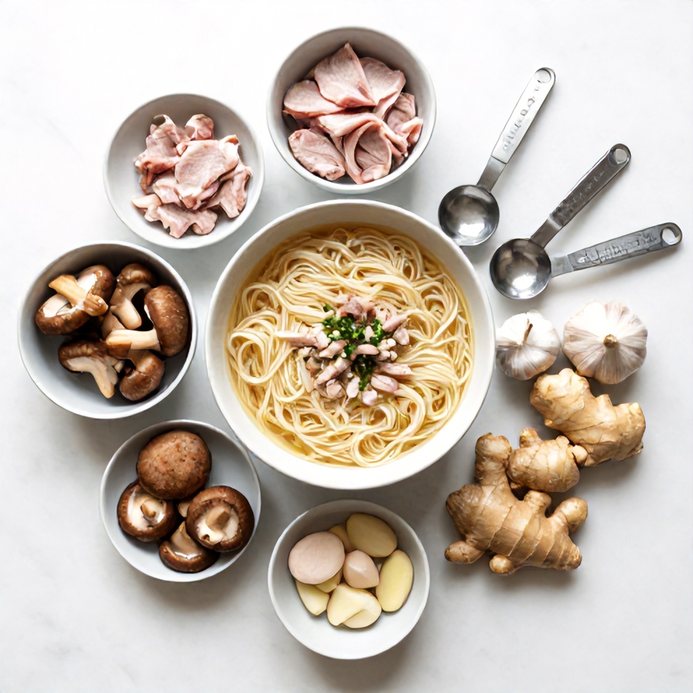 Hot and Sour Noodle Soup Ingredients