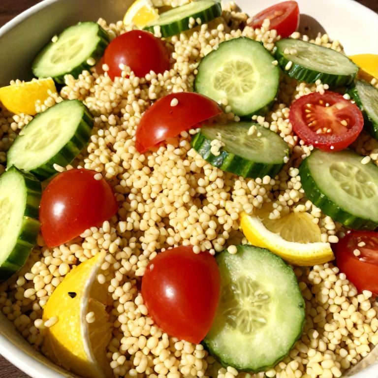 Easy Lemon Cucumber Couscous Salad