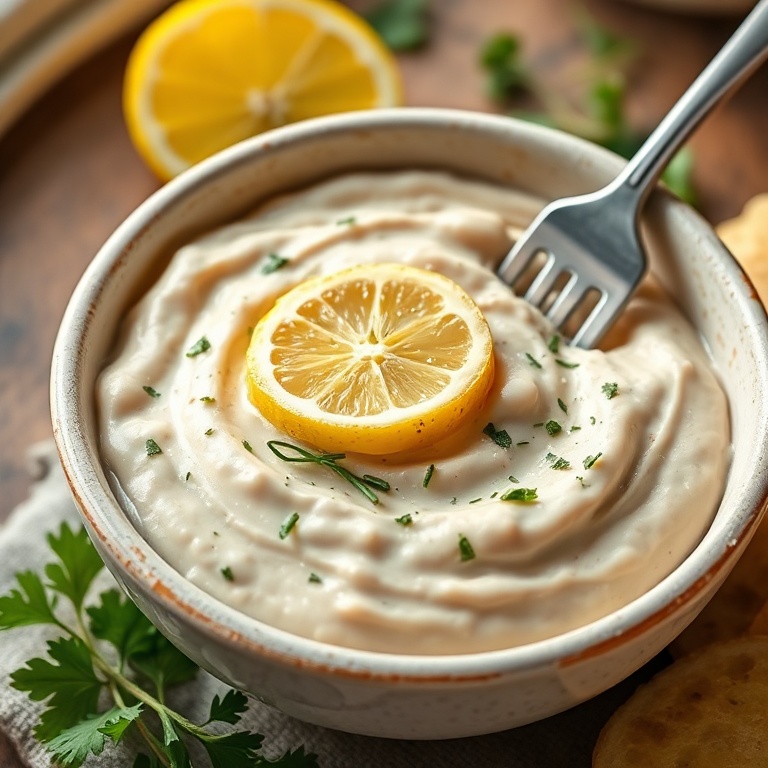 Easy Lemon Herb White Bean Dip