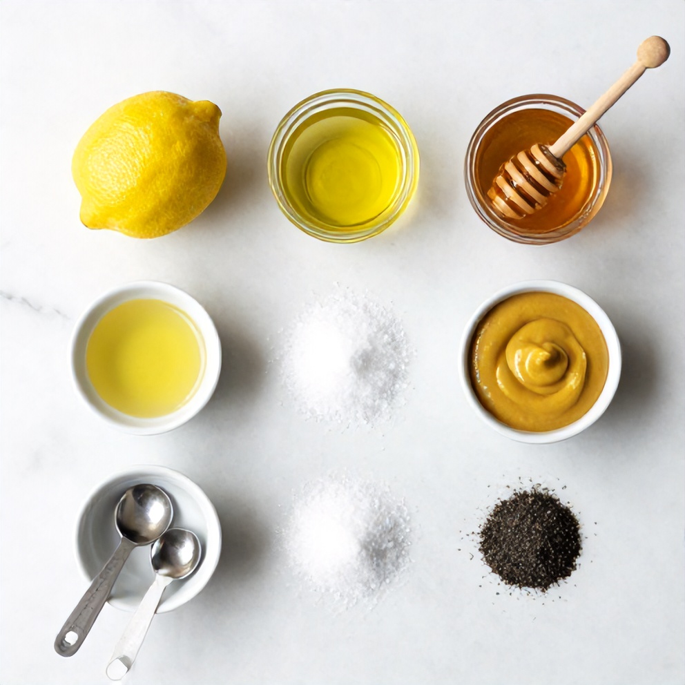 Raw ingredients for Easy Lemon Vinaigrette