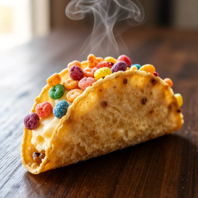 Easy No-Bake Fruity Pebbles Cheesecake Tacos