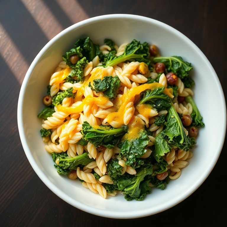 easy orzo kale salad
