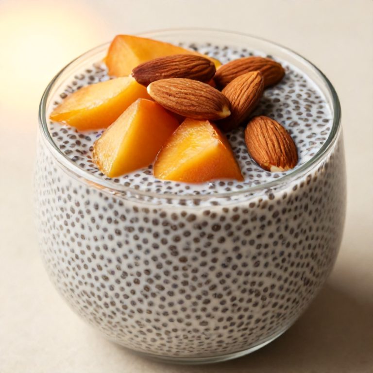 Easy Peach Chia Pudding