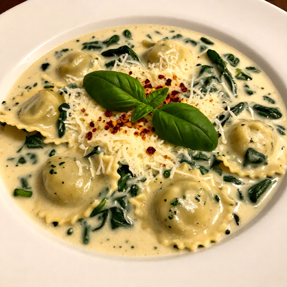 Parmesan Ravioli Soup
