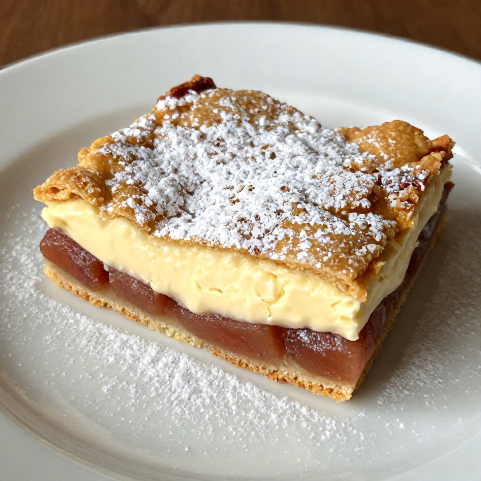 Perfectly Baked Rhubarb Cream Cheese Bars