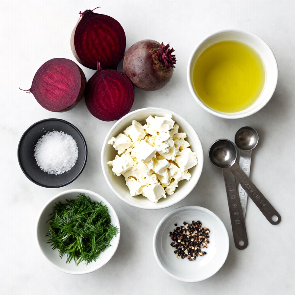 Raw Ingredients for Easy Roasted Beet Salad