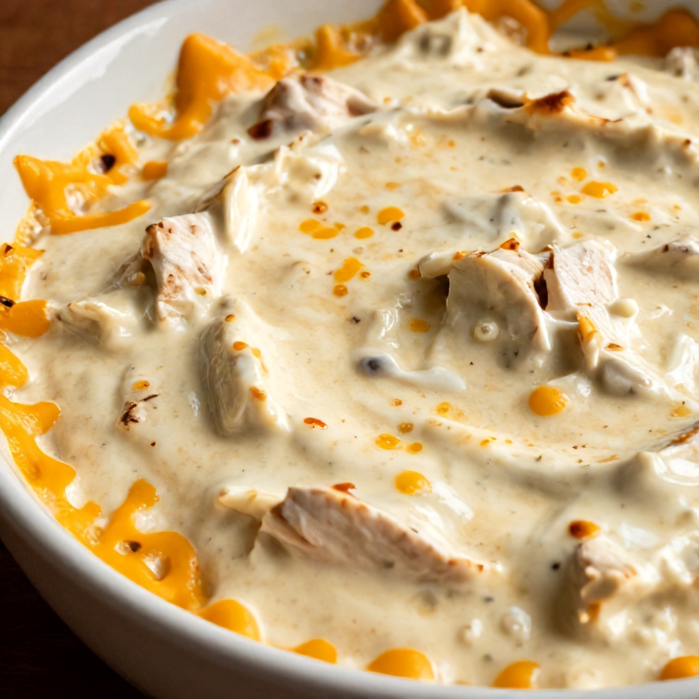 Easy Slow Cooker Buffalo Chicken Dip