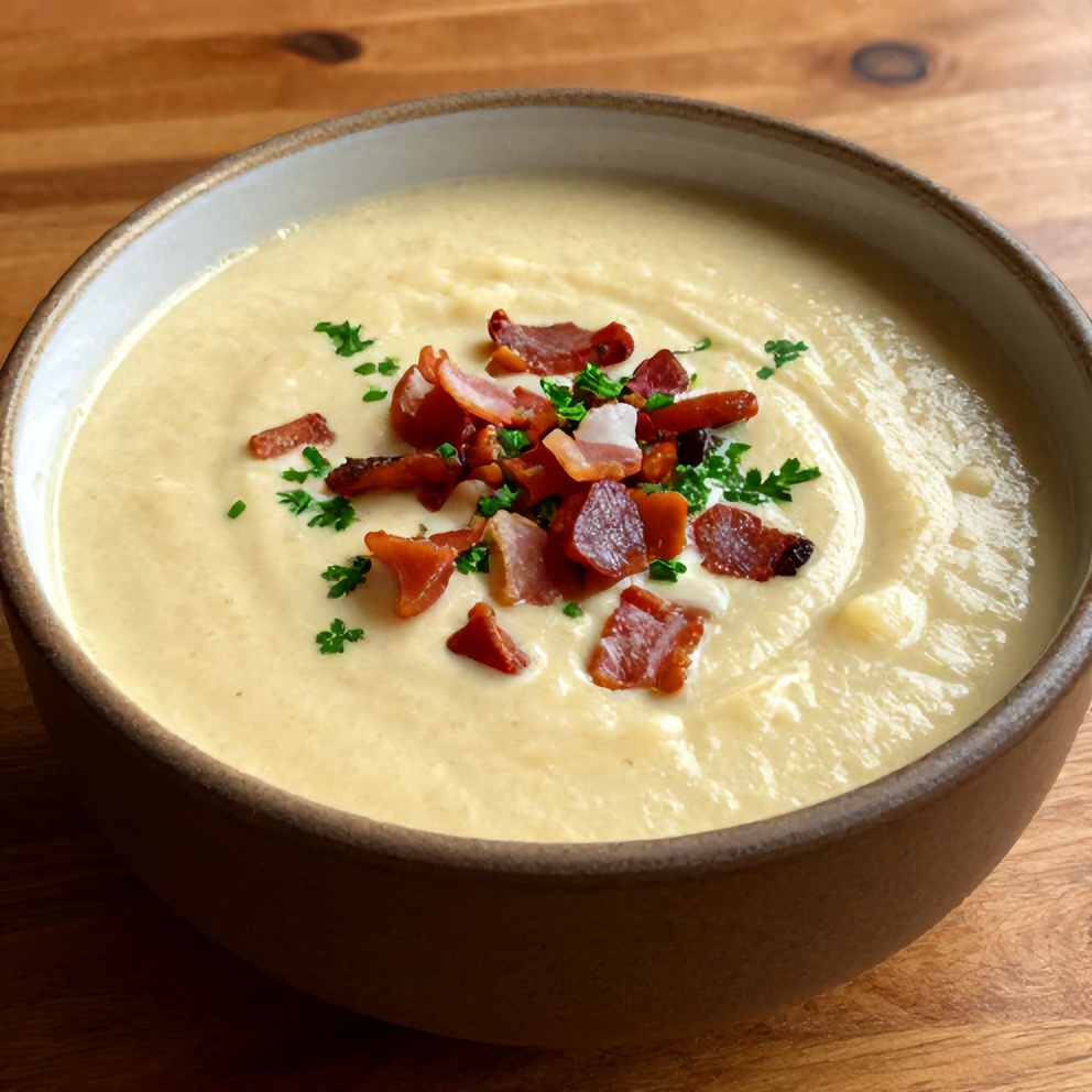 Spanish Potato Soup with Chorizo