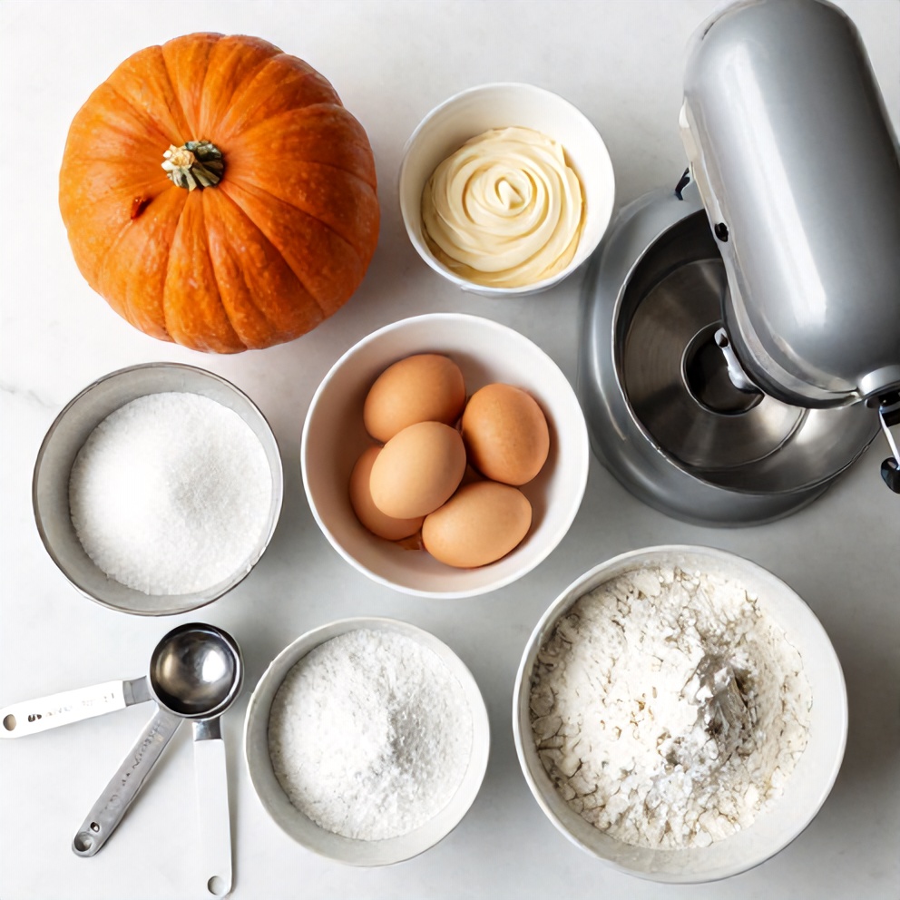 Easy Spiced Pumpkin Roll Ingredients