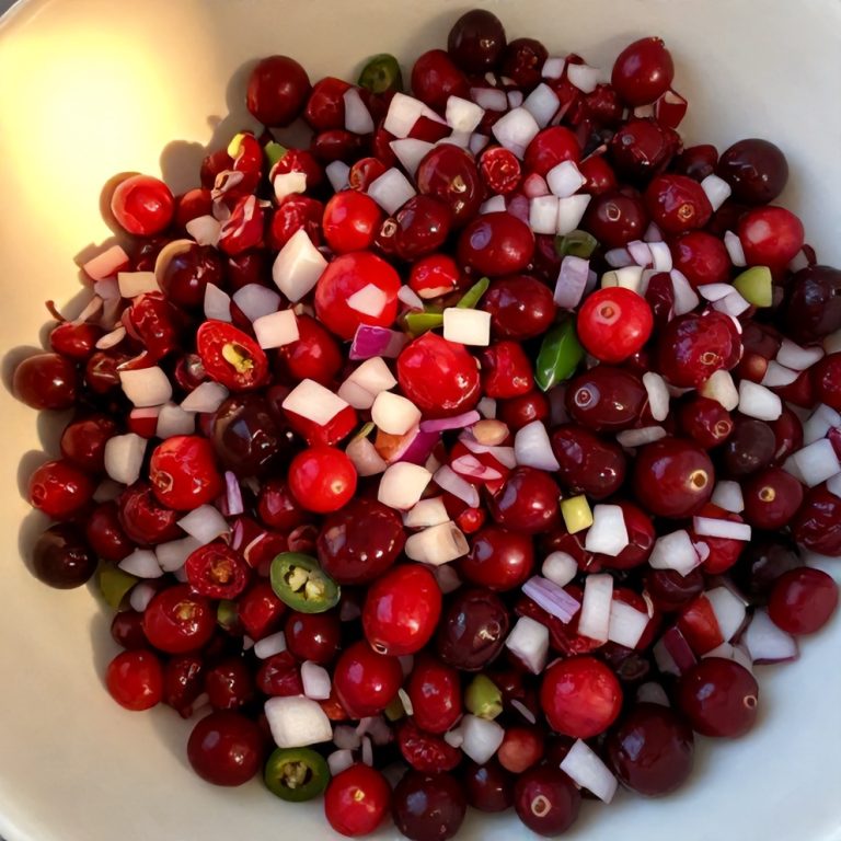 Easy Spicy Cranberry Salsa