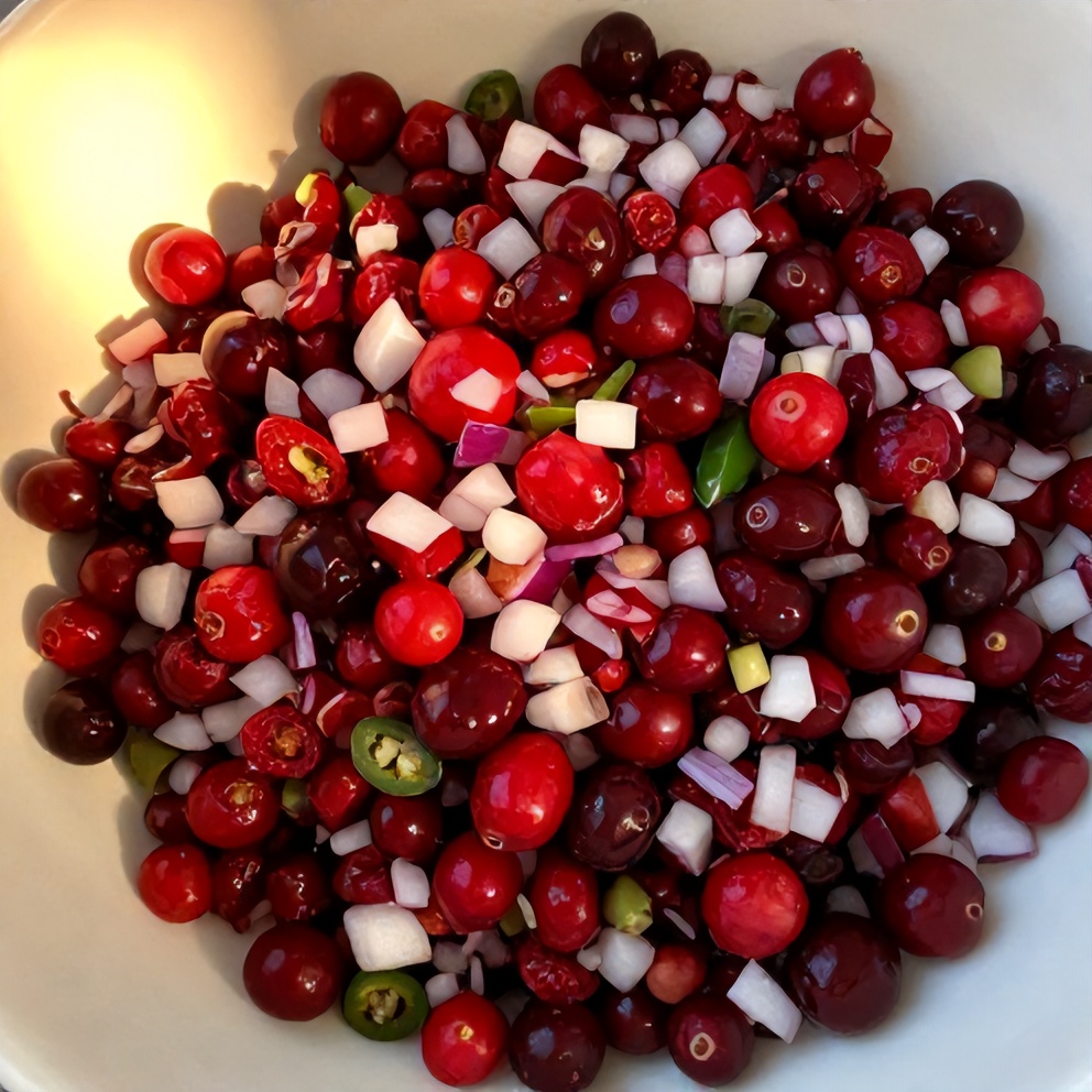 Easy Spicy Cranberry Salsa
