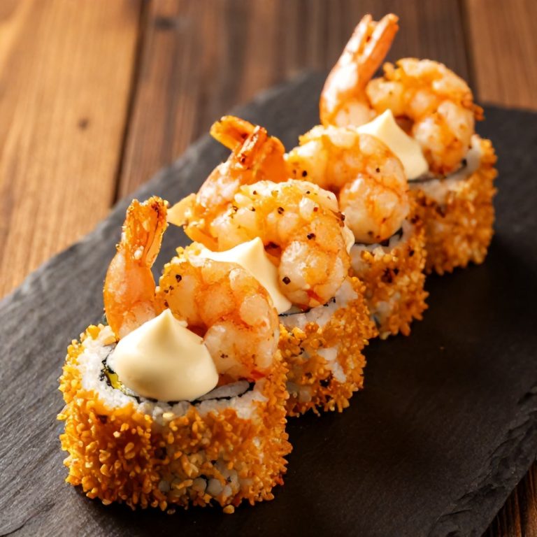 Easy Spicy Shrimp Sushi Stacks