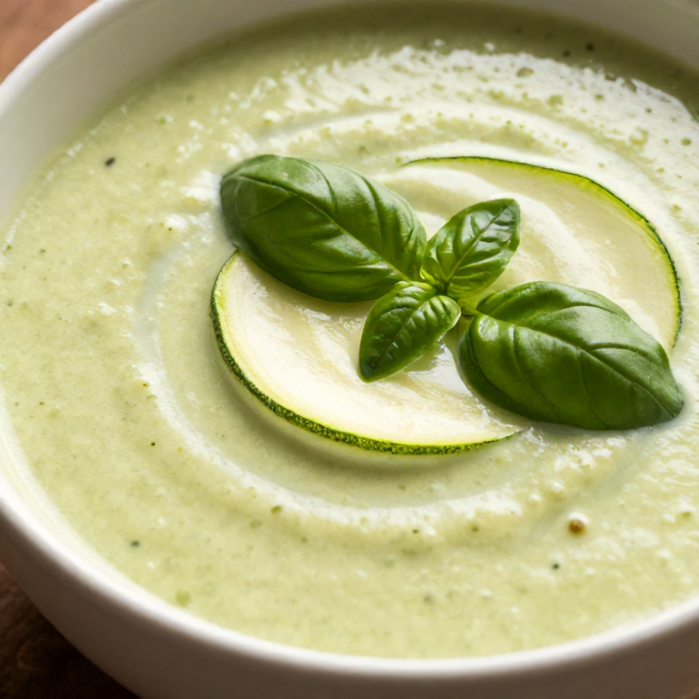 Easy Spring Zucchini Basil Soup