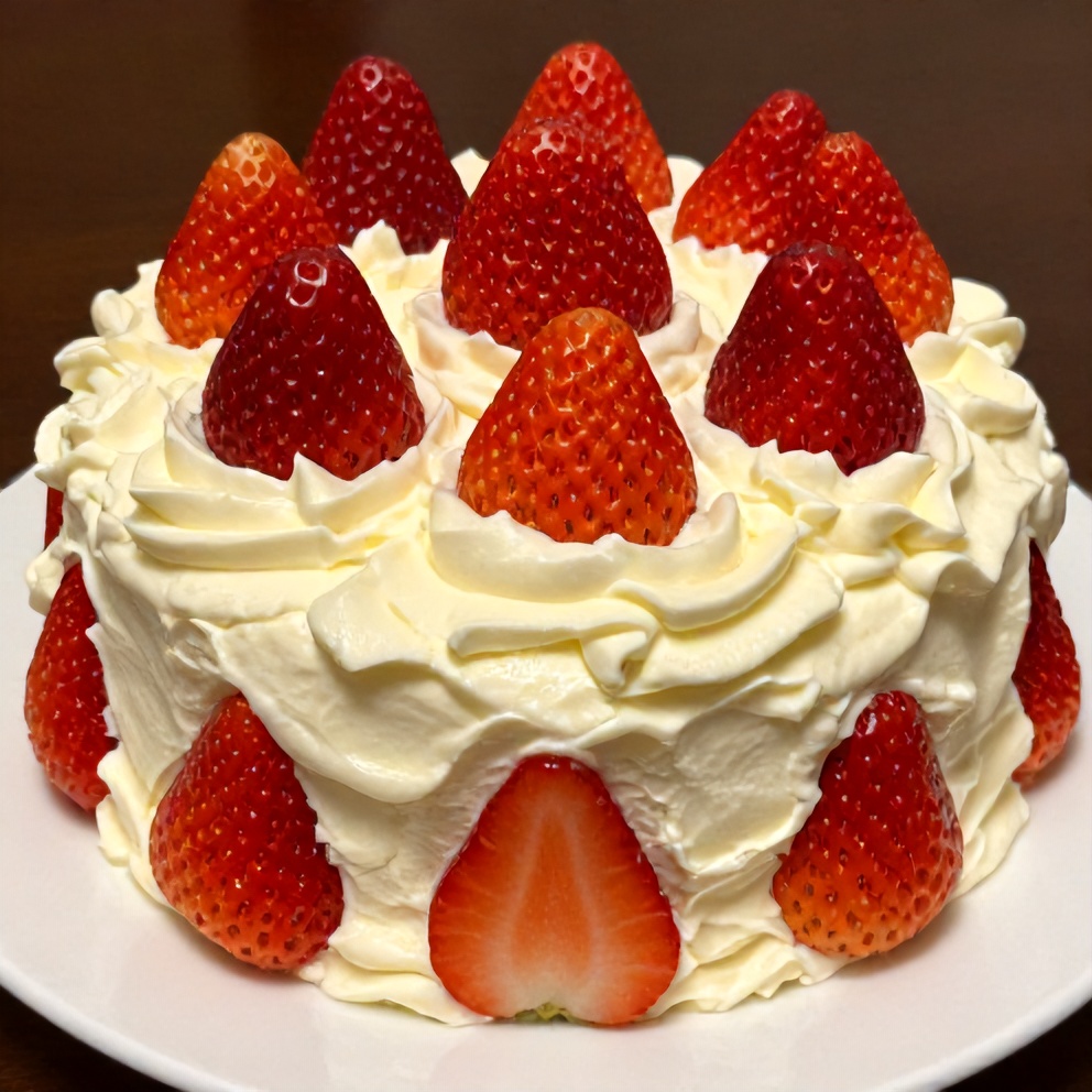 Strawberry Earthquake Cake Ready to Serve