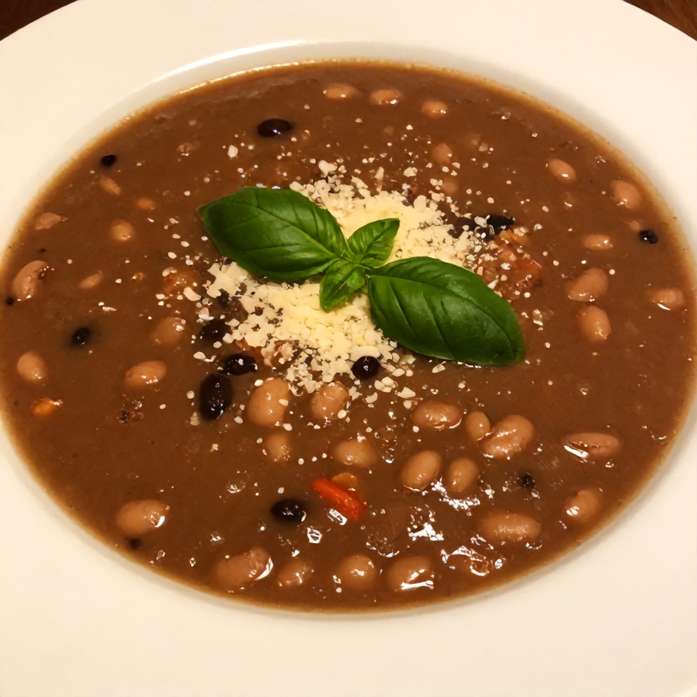 Easy Summer Minestrone Soup with Fresh Basil and Beans