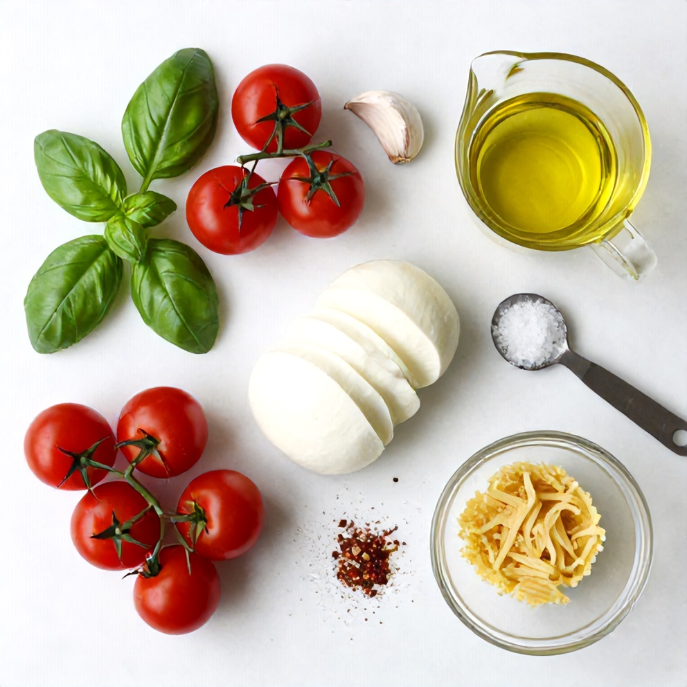 Raw Ingredients for Easy Summer Pasta