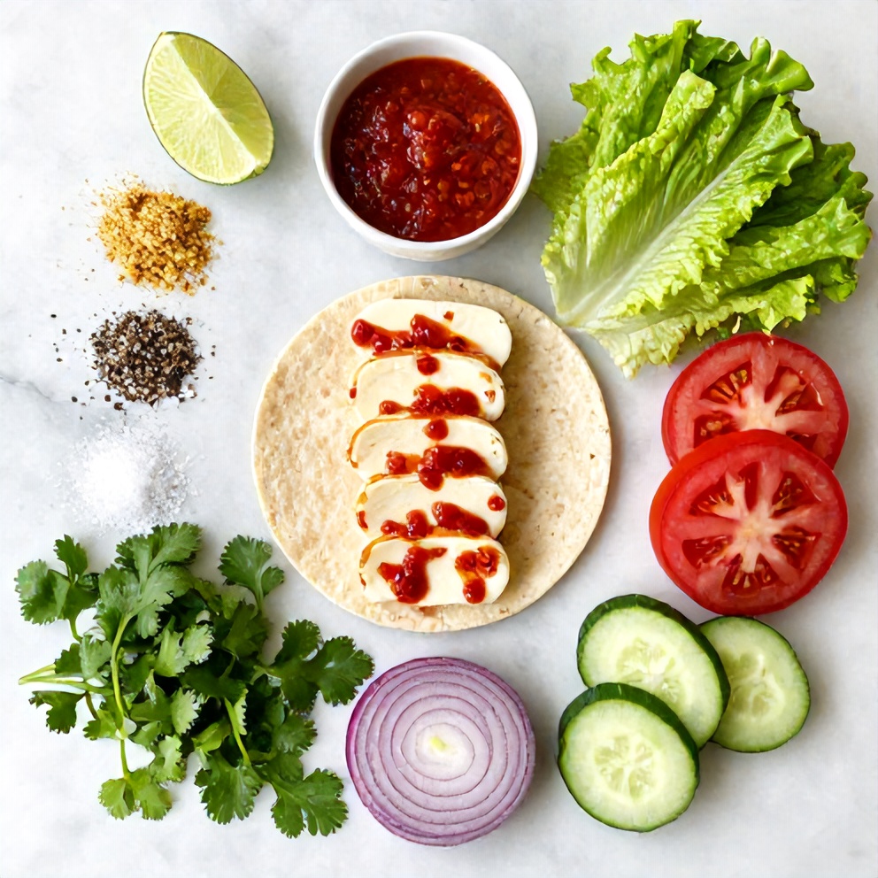 Halloumi Wraps Ingredients