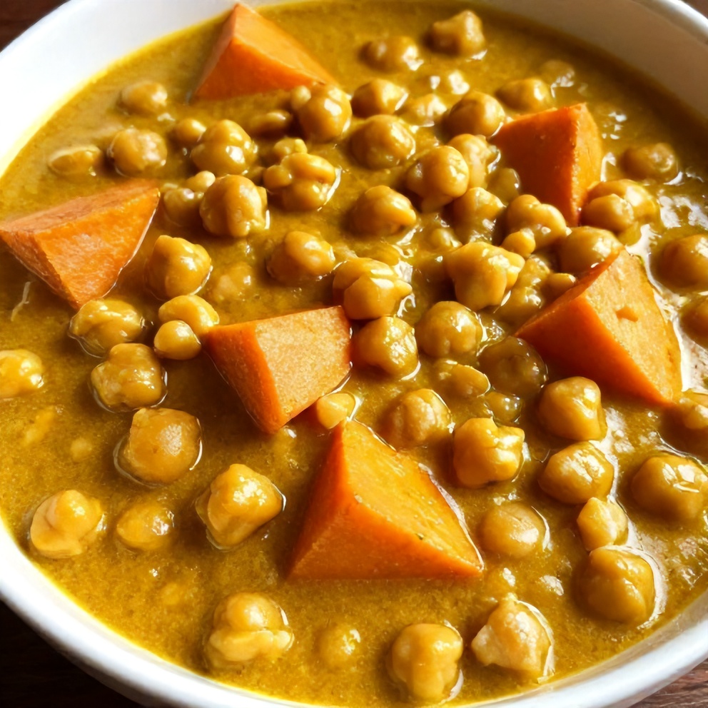 Easy Sweet Potato Chickpea Curry