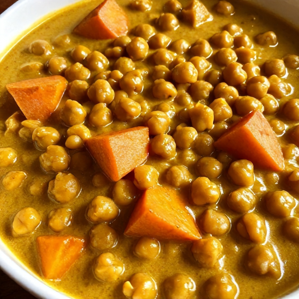 Easy Sweet Potato Chickpea Curry