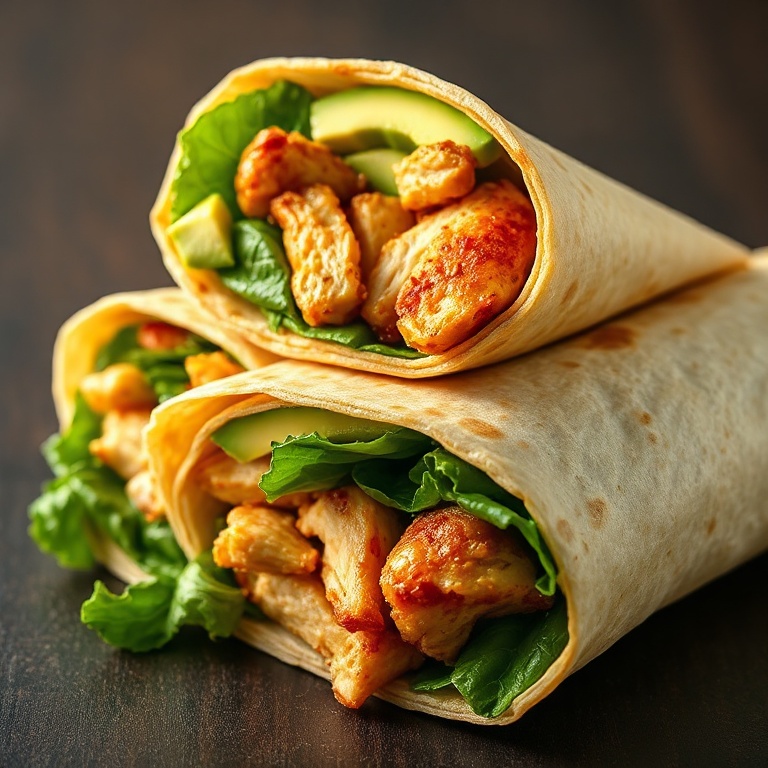 Easy Teriyaki Chicken Wrap