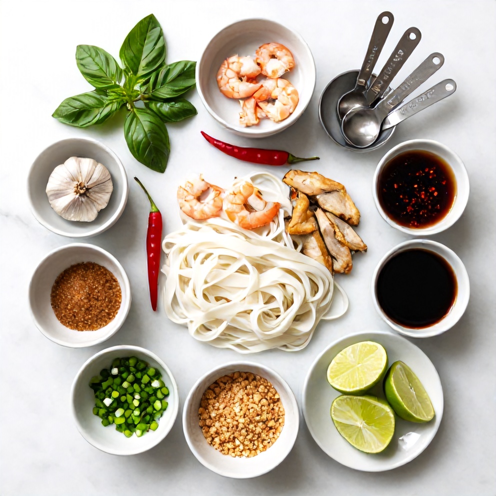 Thai Drunken Noodles Ingredients