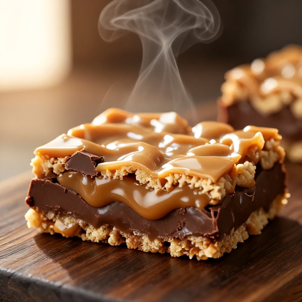 Easy Twix Cookie Bars