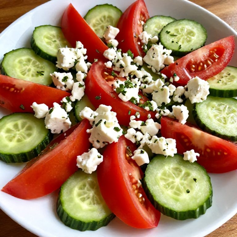 Fresh Cucumber Tomato Feta Salad