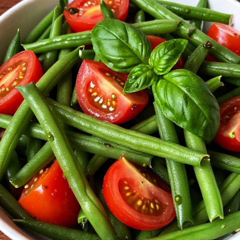 Fresh Green Bean and Tomato Salad