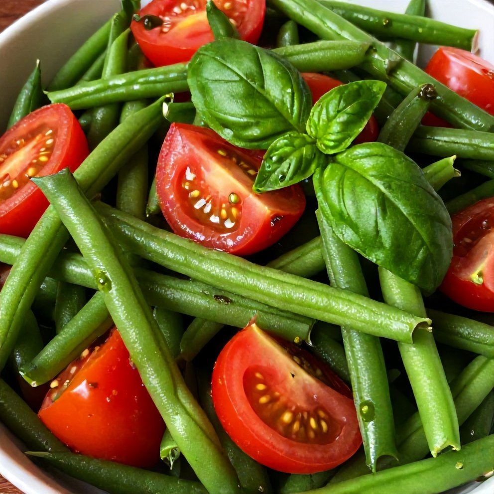 Fresh Green Bean and Tomato Salad