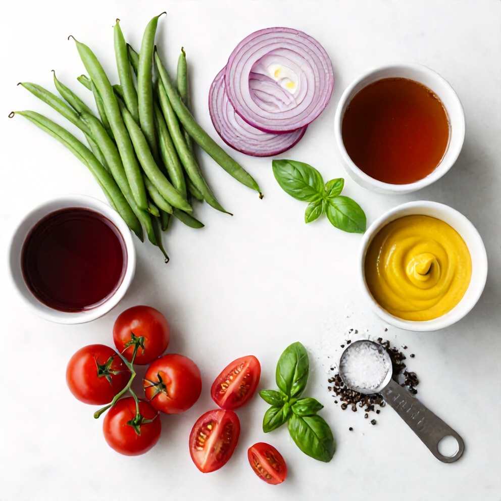 Green Bean and Tomato Salad Ingredients