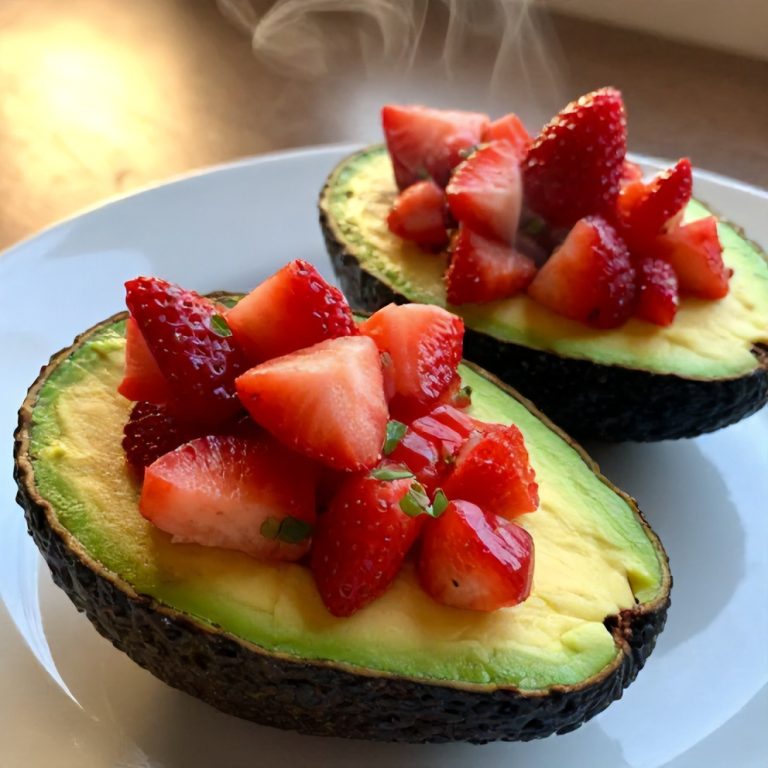 fresh strawberry salsa stuffed avocados
