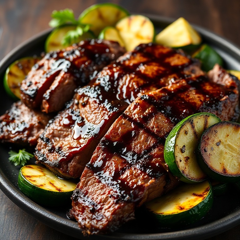 grilled balsamic flank steak