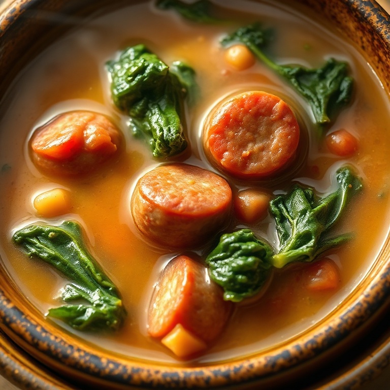 Hearty Italian Sausage & Kale Soup