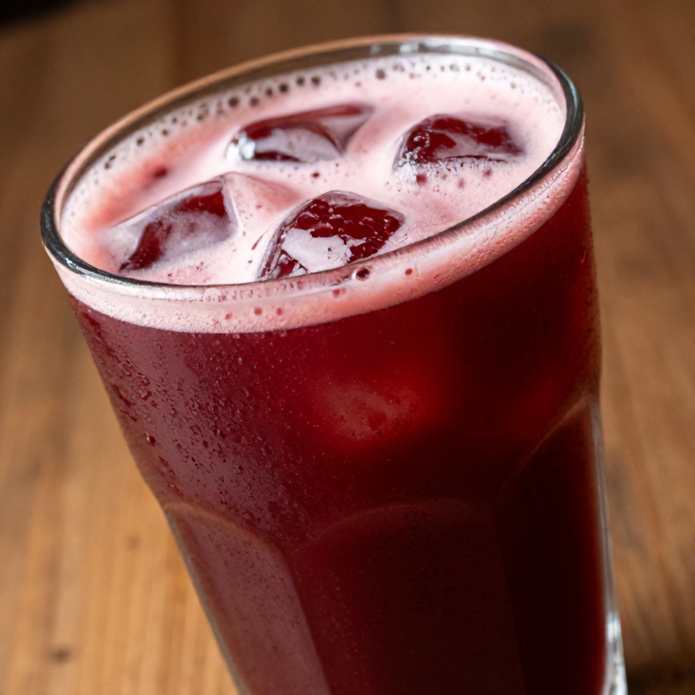 hibiscus cardamom iced latte