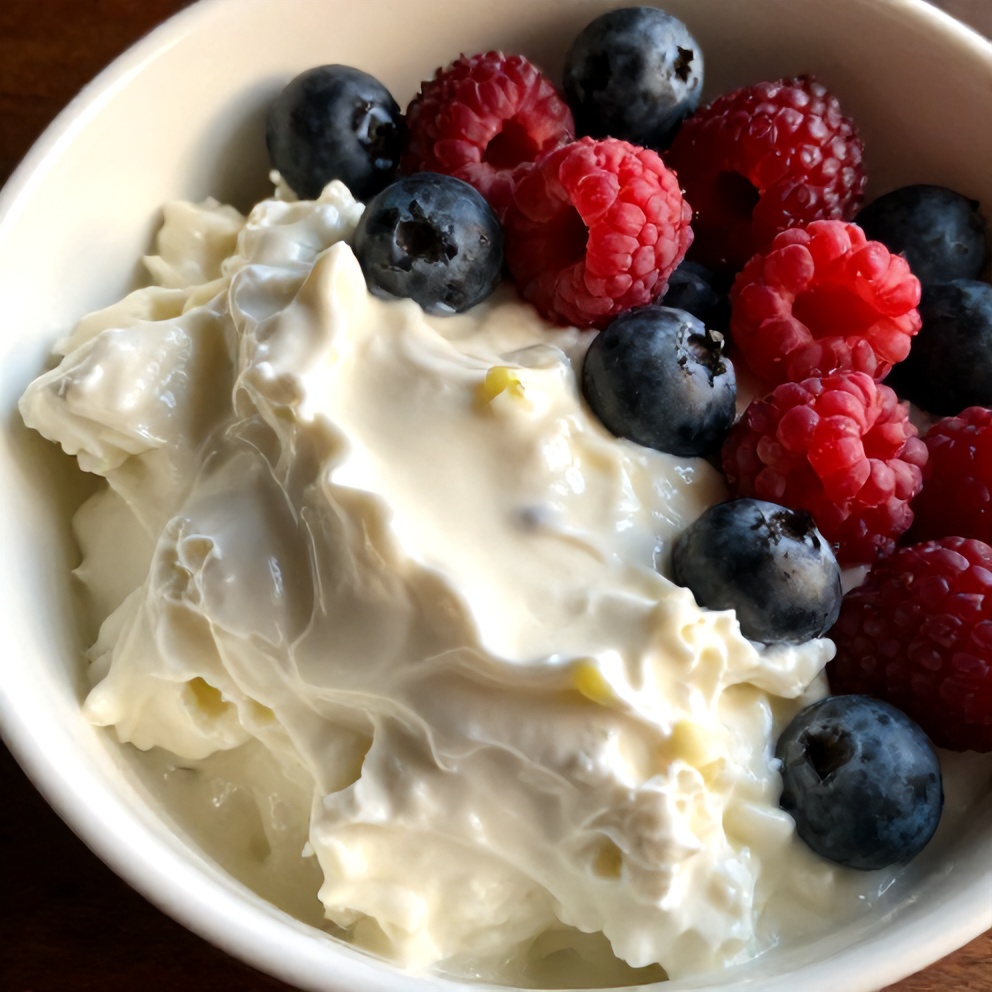 High Protein Berry Cottage Cheese Bowl