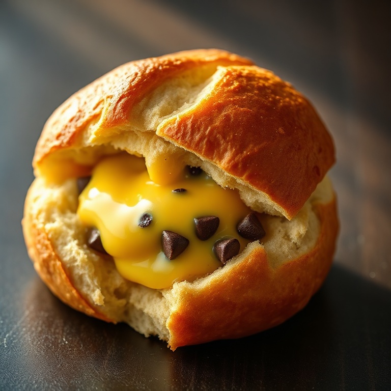 Homemade Chocolate Chip Vanilla Custard Brioches