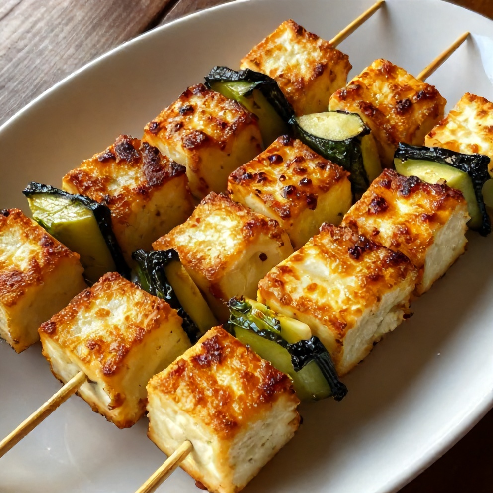 Mediterranean Grilled Halloumi Skewers