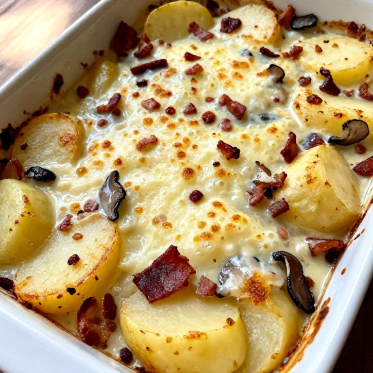 Pancetta Porcini Potato Gratin