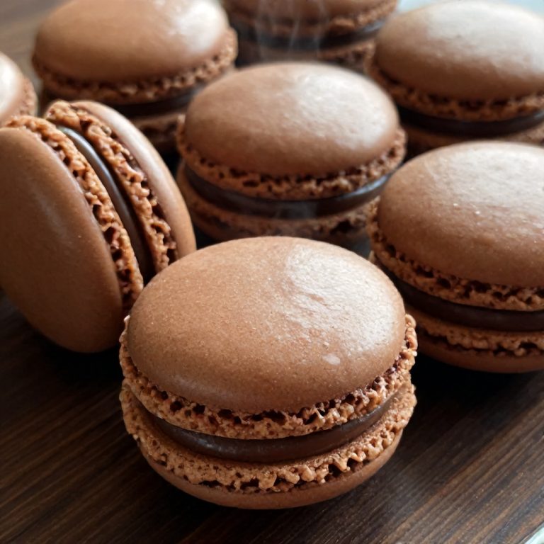 Perfect Chocolate Macarons