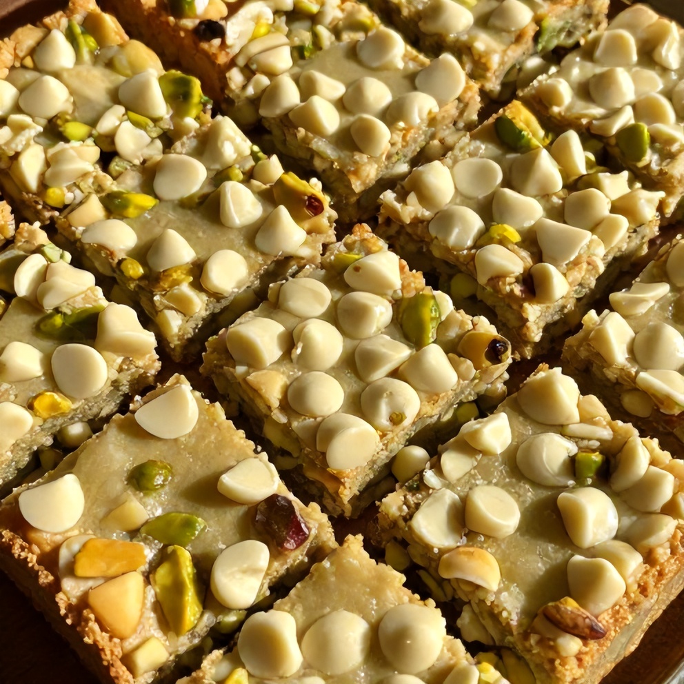Pistachio Blondies