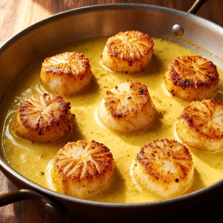 Quick Cajun Scallops