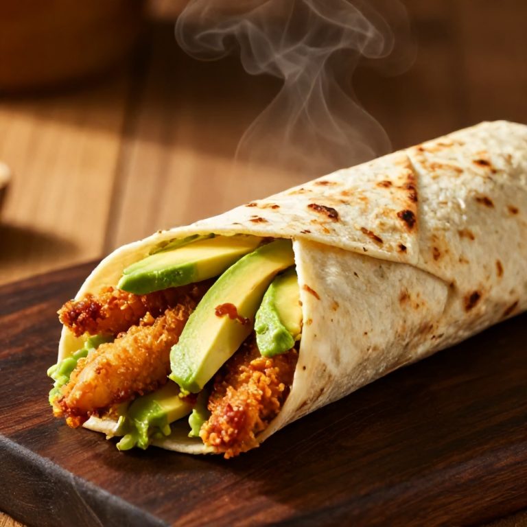 Quick Chicken Avocado Wrap