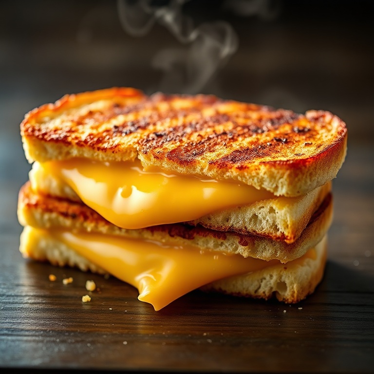 Quick Garlic Bread Grilled Cheese