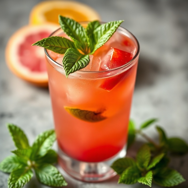 Refreshing Hibiscus Citrus Mocktail
